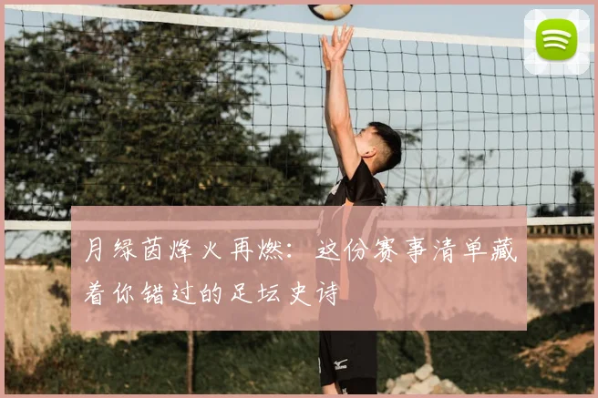月绿茵烽火再燃：这份赛事清单藏着你错过的足坛史诗